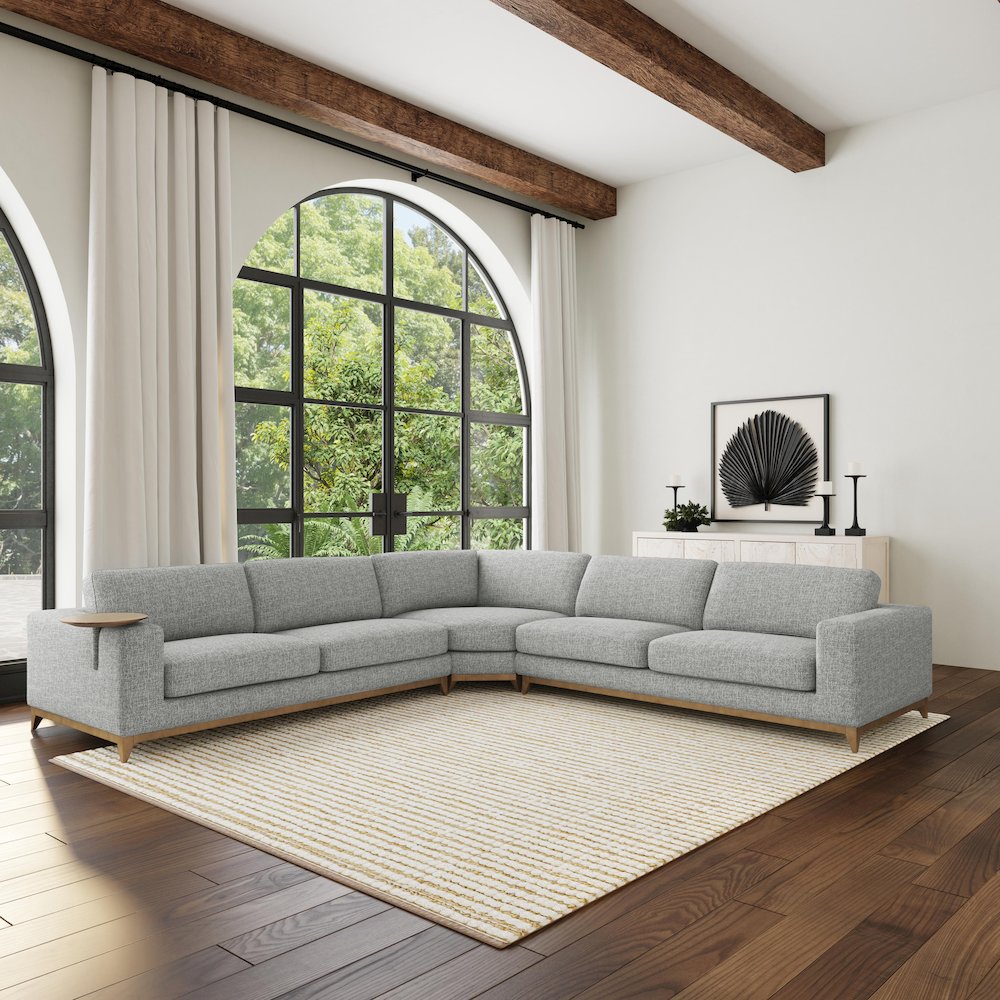 Donovan Upholstered Sectional. Picture 7