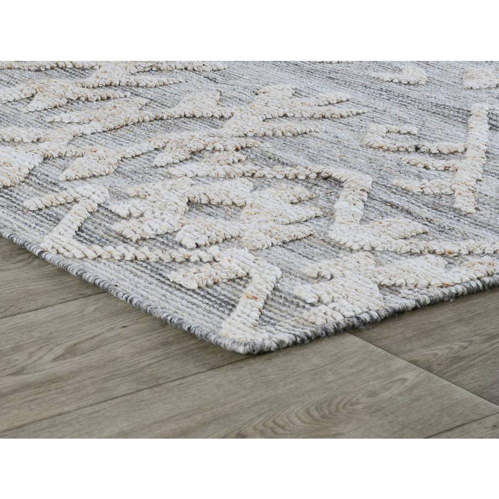 Hoeft 5x8 Indoor Outdoor Handwoven Gray Multi Area Rug by Kosas Home. Picture 2