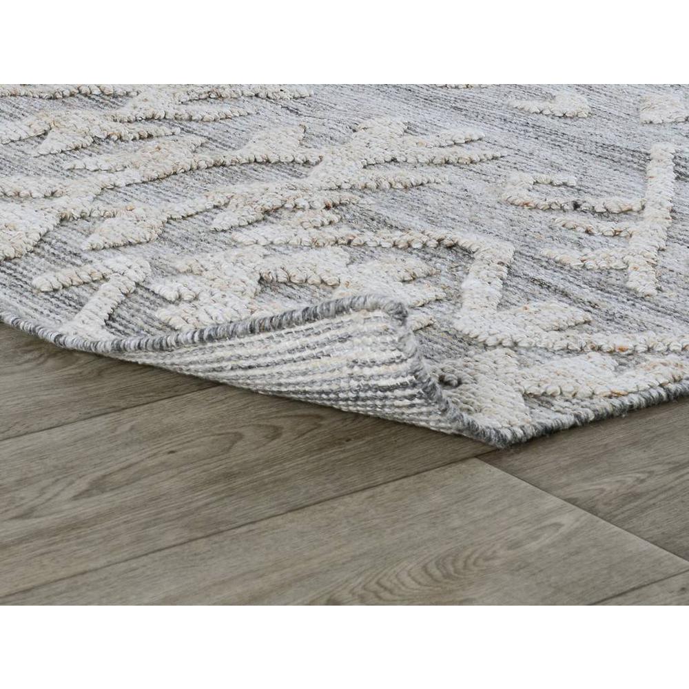 Hoeft 5x8 Indoor Outdoor Handwoven Gray Multi Area Rug by Kosas Home. Picture 3
