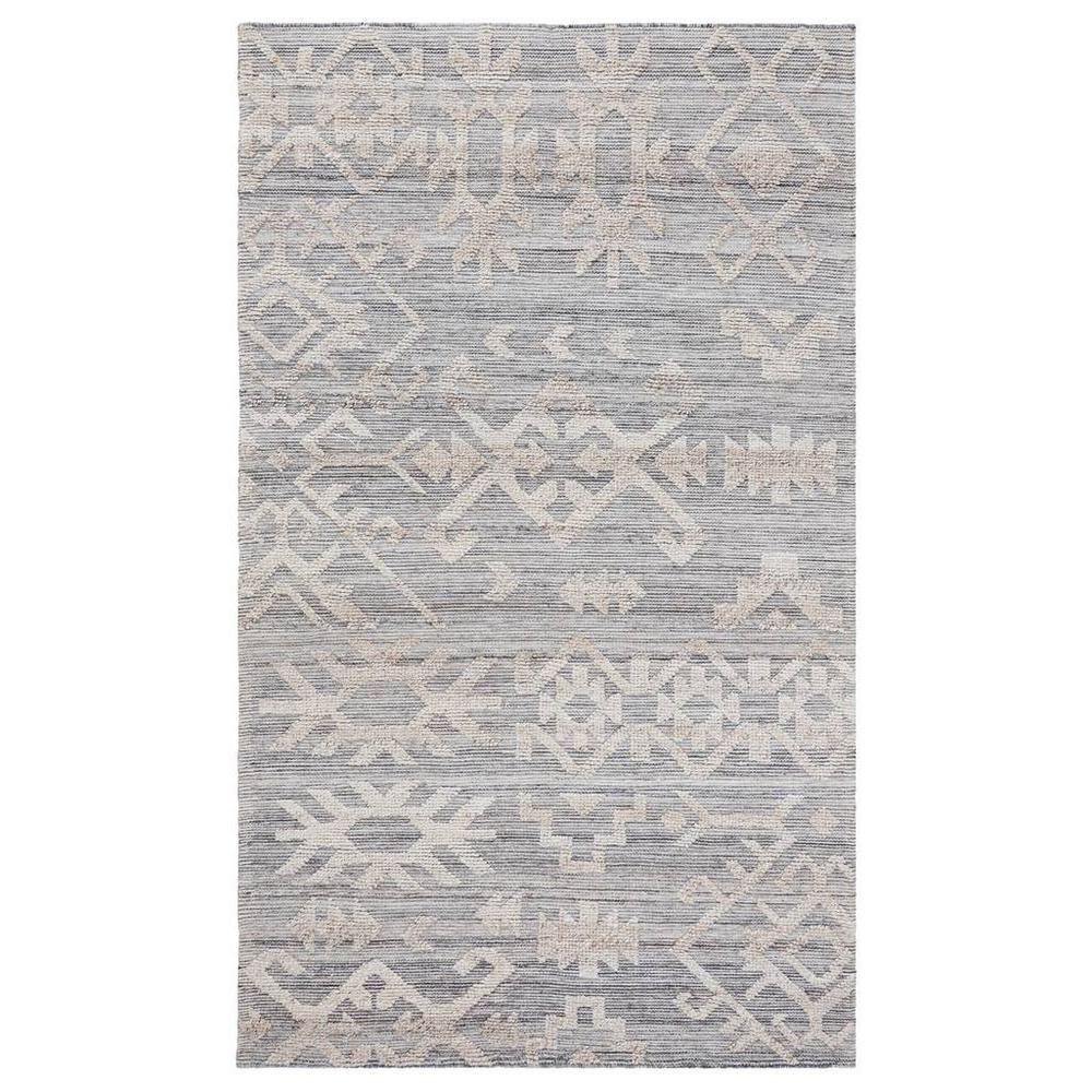 Hoeft 5x8 Indoor Outdoor Handwoven Gray Multi Area Rug by Kosas Home. Picture 1