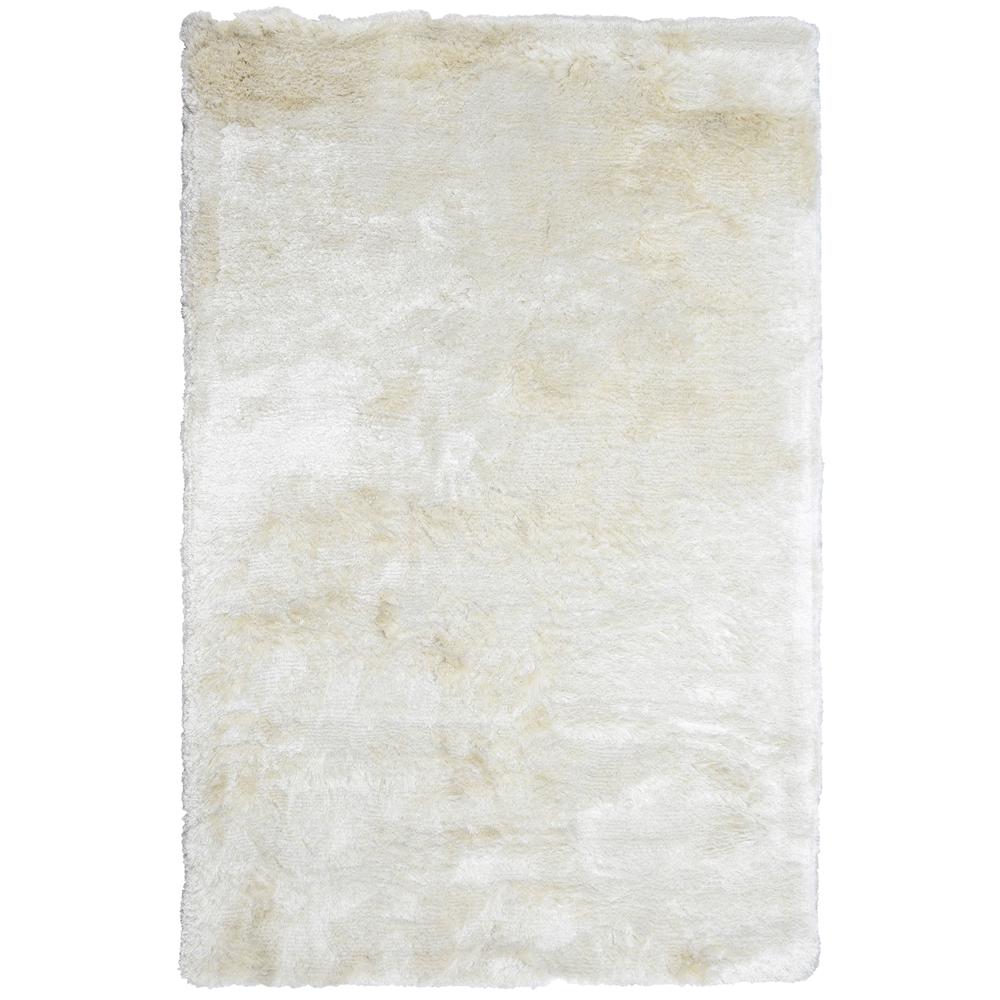Collins Hand-woven Shag Area Rug  Ivory 5X8. Picture 1