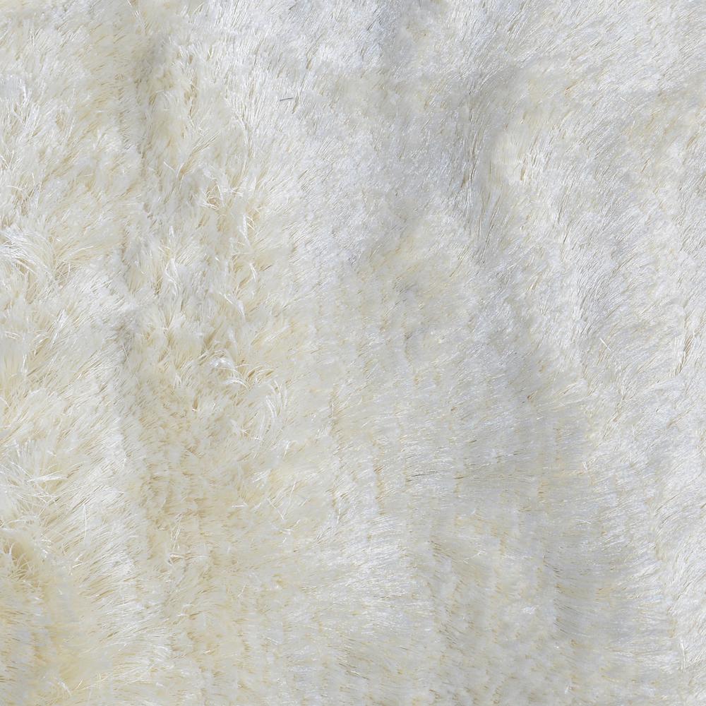 Collins Hand-woven Shag Area Rug  Ivory 8X10. Picture 3