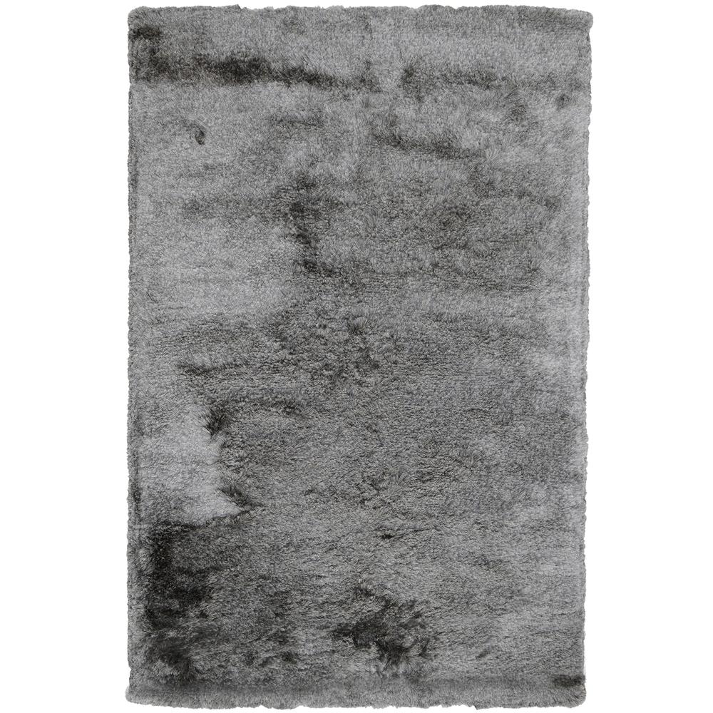 Collins Hand-woven Shag Area Rug  Dark Gray 5X8. Picture 1