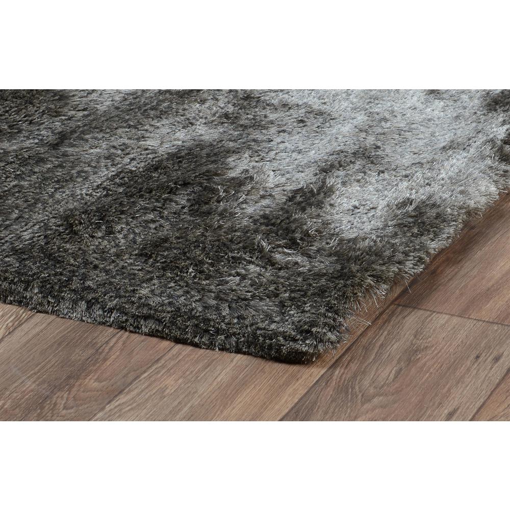 Collins Hand-woven Shag Area Rug  Dark Gray 8X10. Picture 2