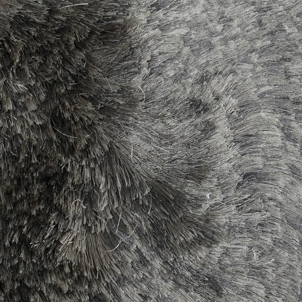 Collins Hand-woven Shag Area Rug  Dark Gray 9x12. Picture 2
