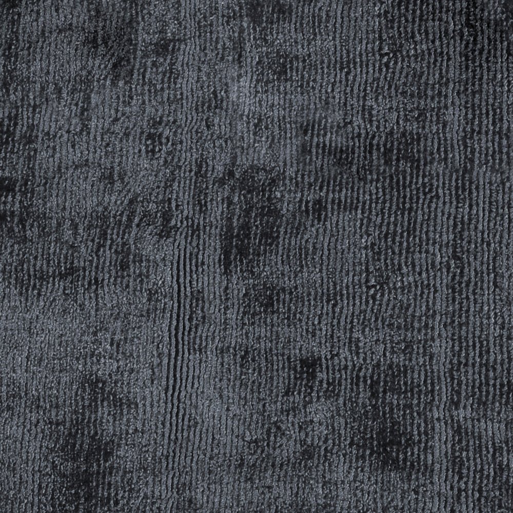 Cameron Hand-woven Distressed Viscose Area Rug  Ink Blue 5X8. Picture 2