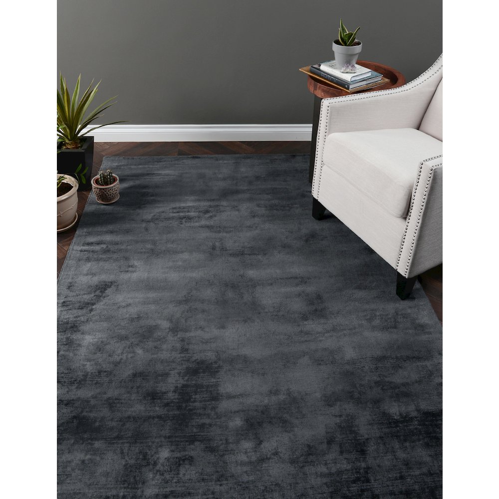 Cameron Hand-woven Distressed Viscose Area Rug by Kosas Home. Picture 4