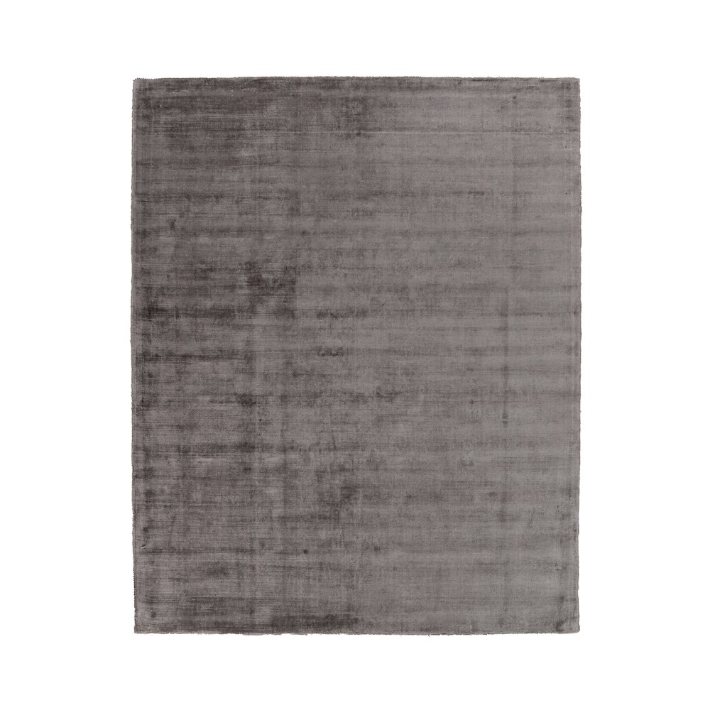 Cameron Hand-woven Distressed Viscose Area Rug  Charcoal 8X10. Picture 1