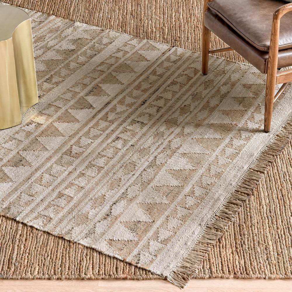 Zandra Soumak Handspun Jute Area Rug by Kosas Home. Picture 4
