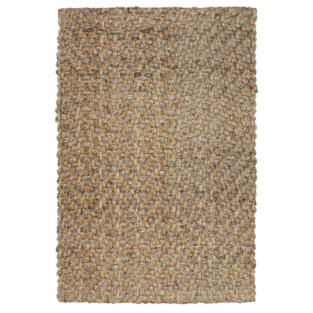 Chevron Handwoven Jute Area Rug by Kosas Home. Picture 1
