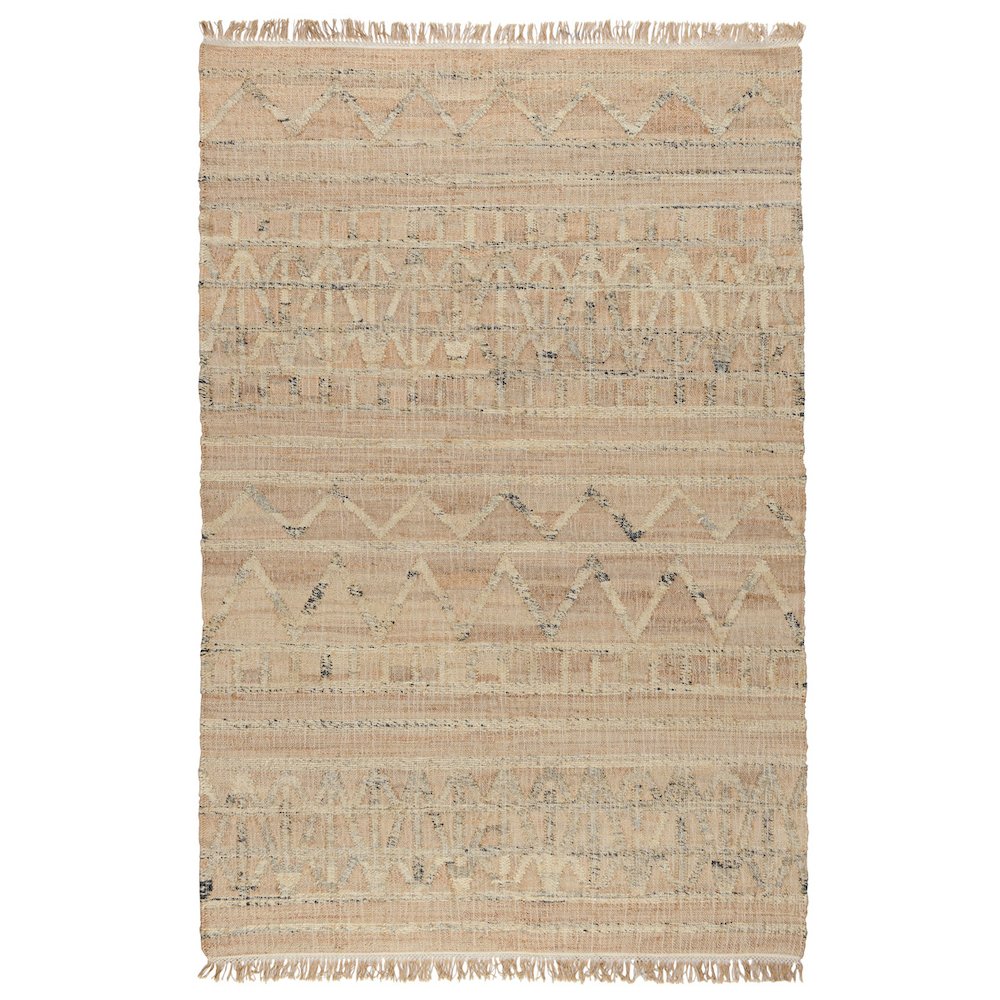 Megan Natural Jute Handwoven Area Rug  Natural 2.6x8. Picture 1