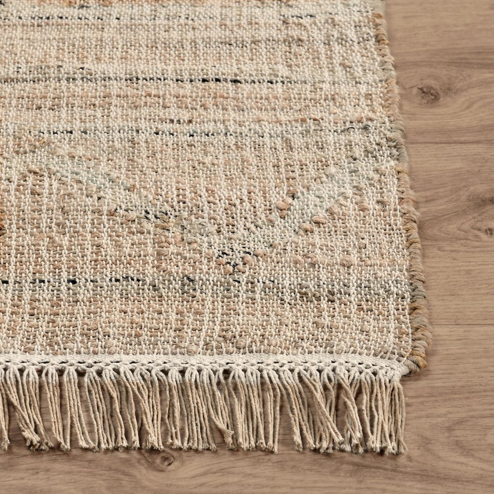 Megan Natural Jute Handwoven Area Rug  Natural 2.6x8. Picture 4