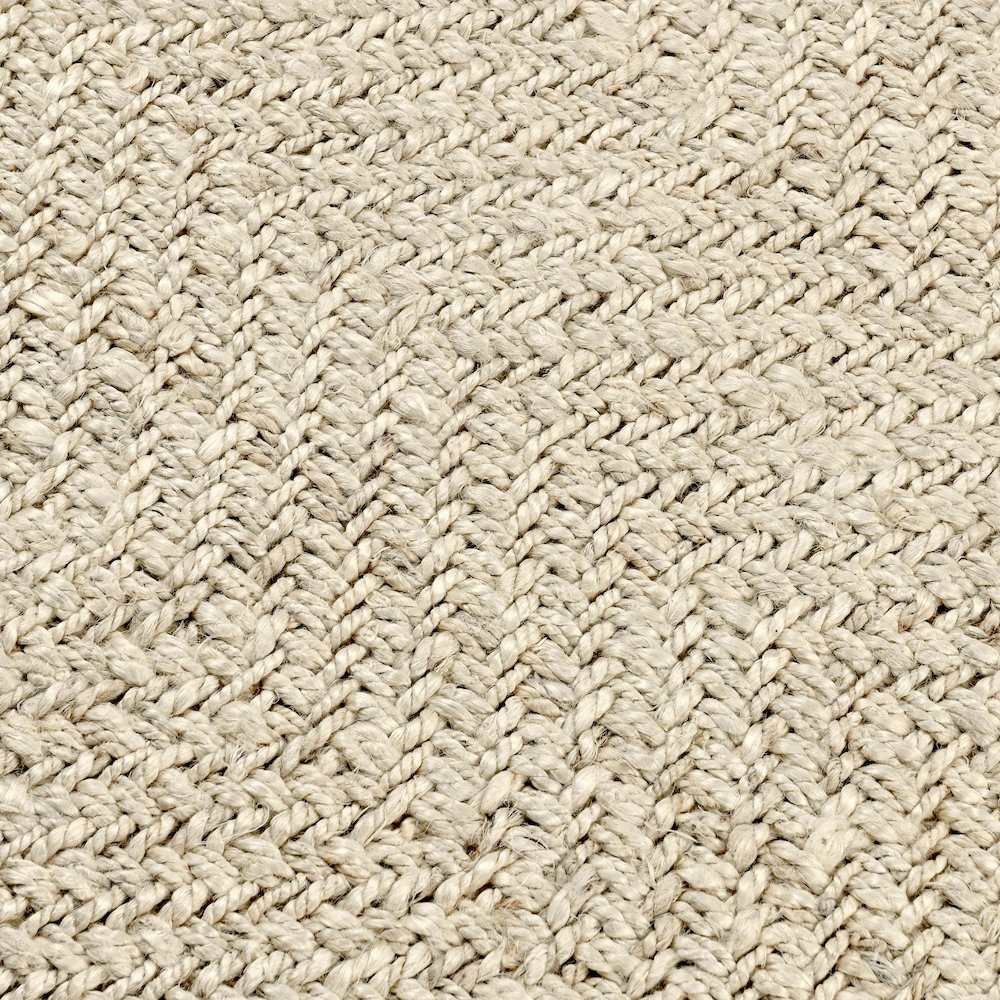 Chevron Handwoven Jute Area Rug by Kosas Home. Picture 2