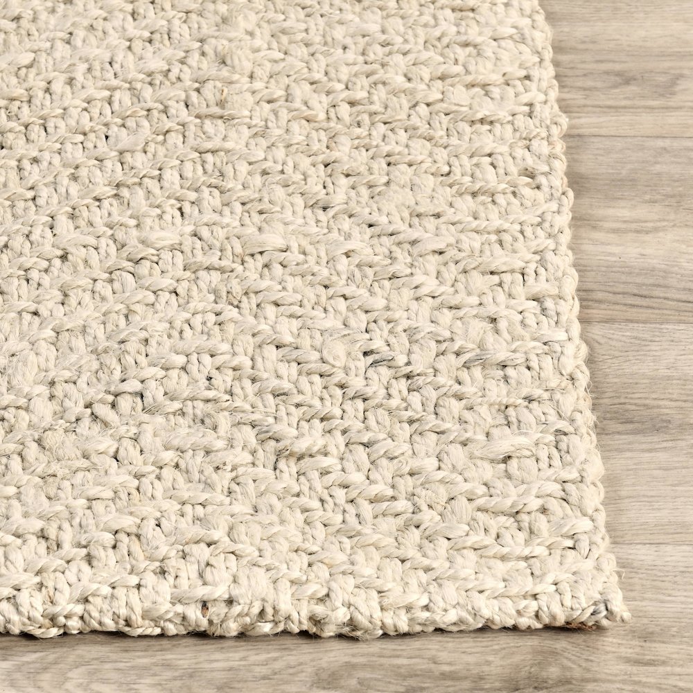 Chevron Handwoven Jute Area Rug by Kosas Home. Picture 3