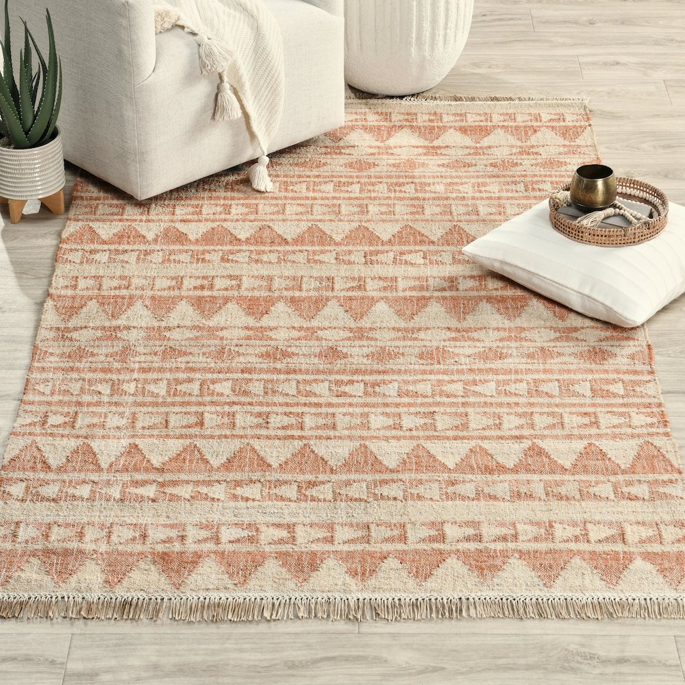 Camille Handwoven Jute Area Rug by Kosas Home. Picture 5