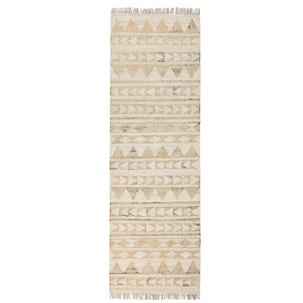 Camille Handwoven Jute Area Rug  Natural 2.6x8. Picture 1