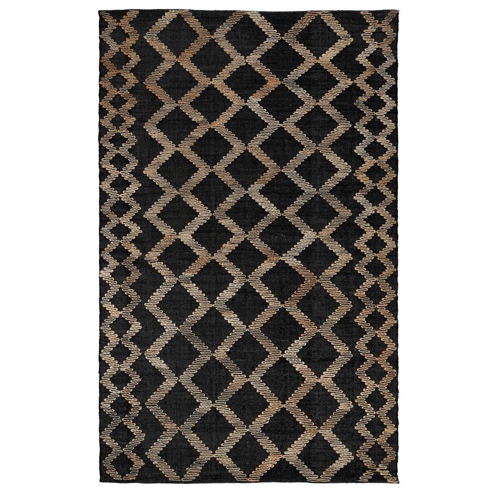 Katerina Black/Natural Handwoven Area Rug by Kosas Home. Picture 1