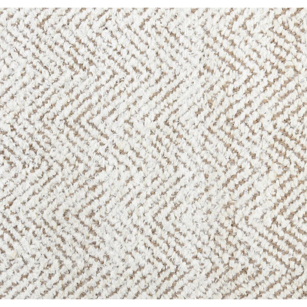 Chevron Hand-woven Jute Area Rug by Kosas Home Ivory/Natural. Picture 2