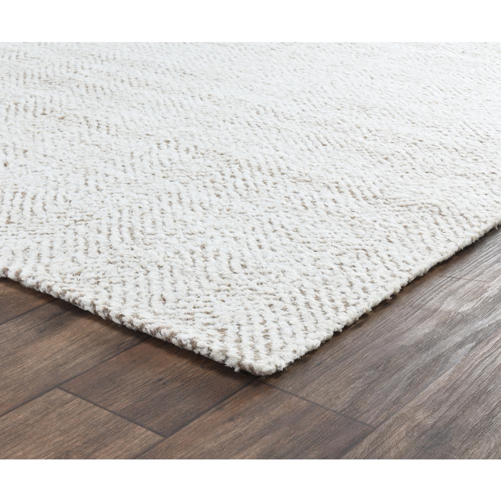 Chevron Hand-woven Jute Area Rug by Kosas Home Ivory/Natural. Picture 3