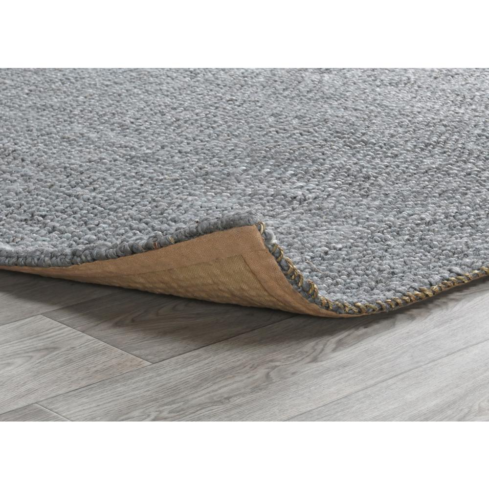 Annello Handspun Jute Area Rug by Kosas Home Blue Charcoal. Picture 2