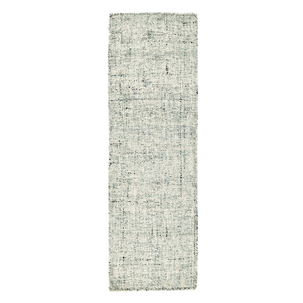 Oscoda 2.6'x8' Sustainable Handwoven Fog Gray Accent Rug. Picture 1
