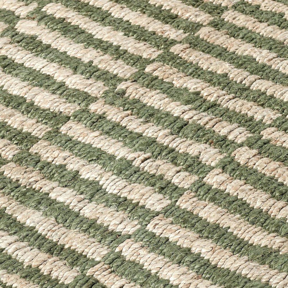 Monterey 5'x8' Jute Handwoven Sustainable Green Accent Area Rug. Picture 2