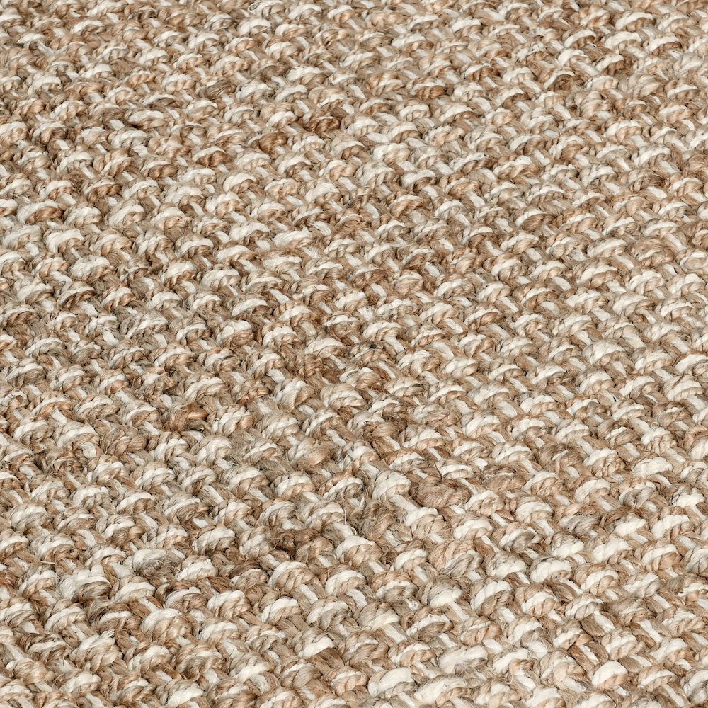 Panama 5'x8' Jute Handwoven Sustainable Beige Accent Area Rug. Picture 2