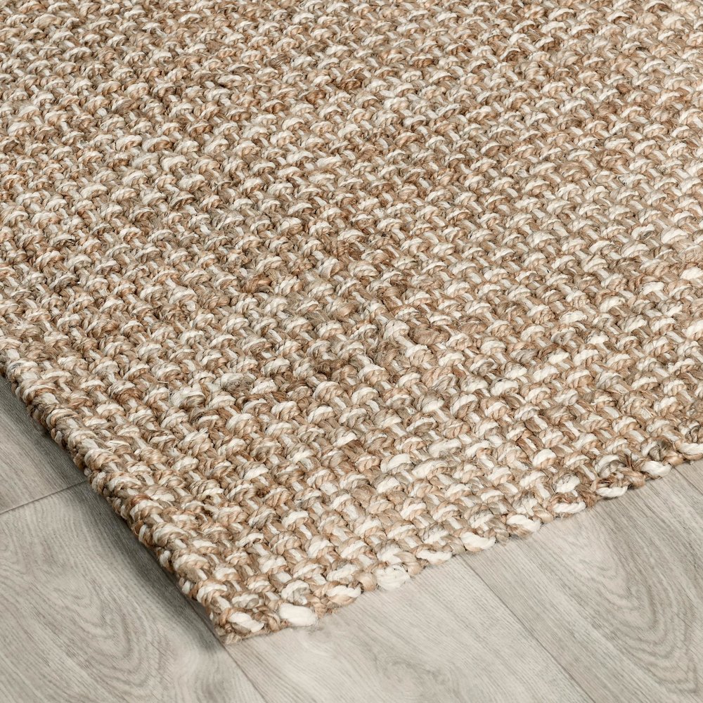 Panama 8'x10' Jute Handwoven Sustainable Beige  Accent Area Rug. Picture 3