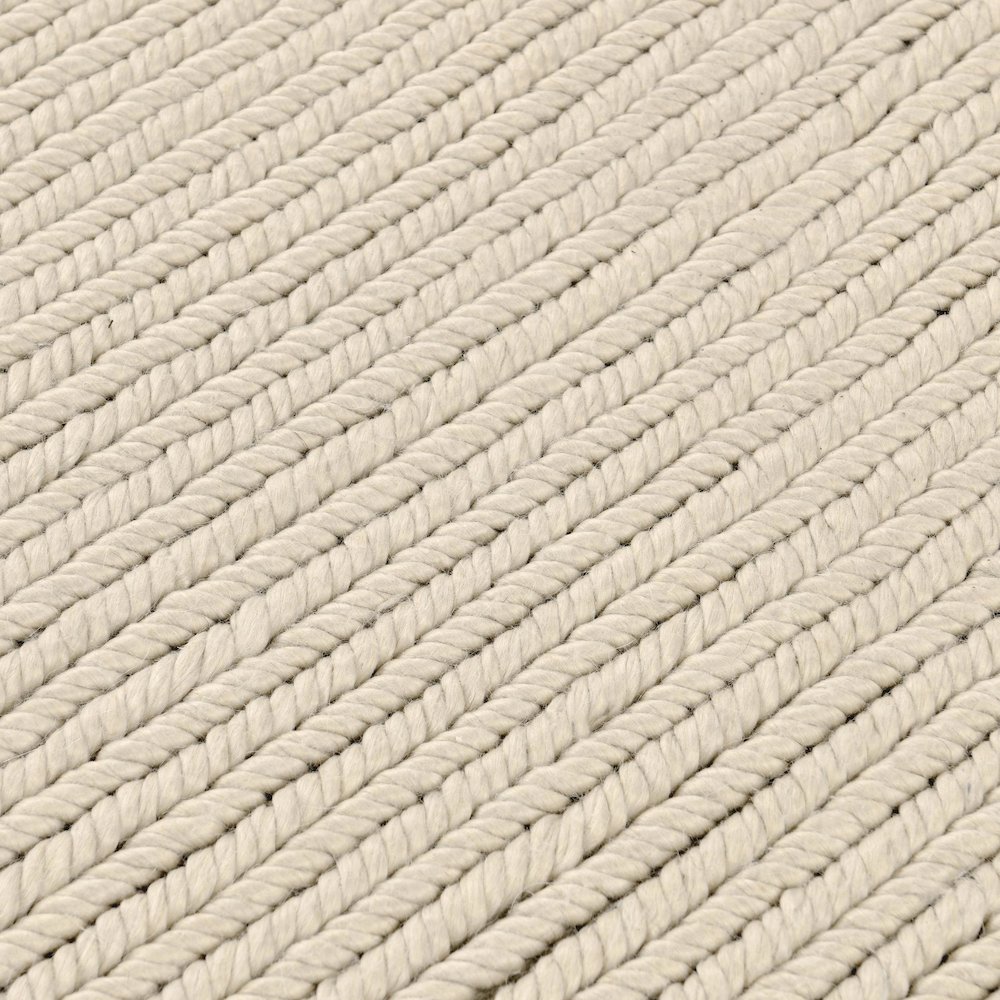 Dawson 9'x12' Wool Blend Fabric Handwoven  Beige Accent Area Rug. Picture 2