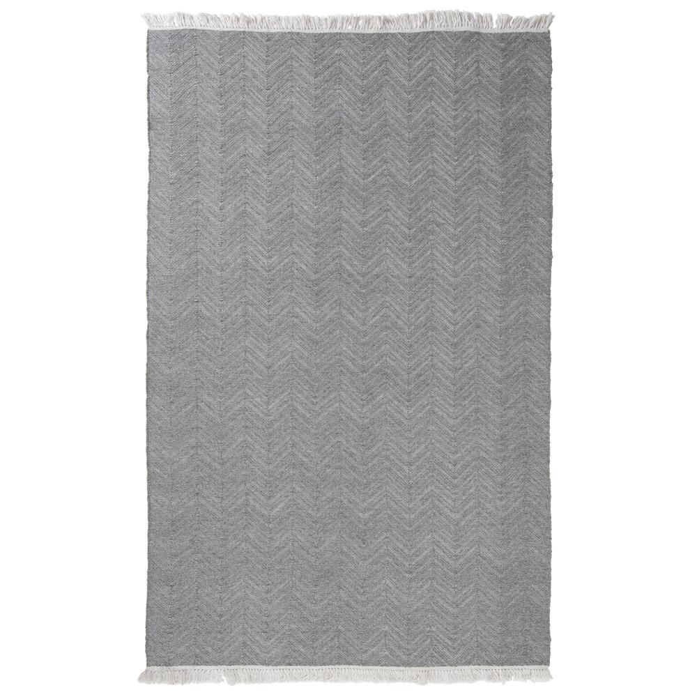 Miller Handwoven Indoor Outdoor Area Rug  Stone Gray 5x8. Picture 1