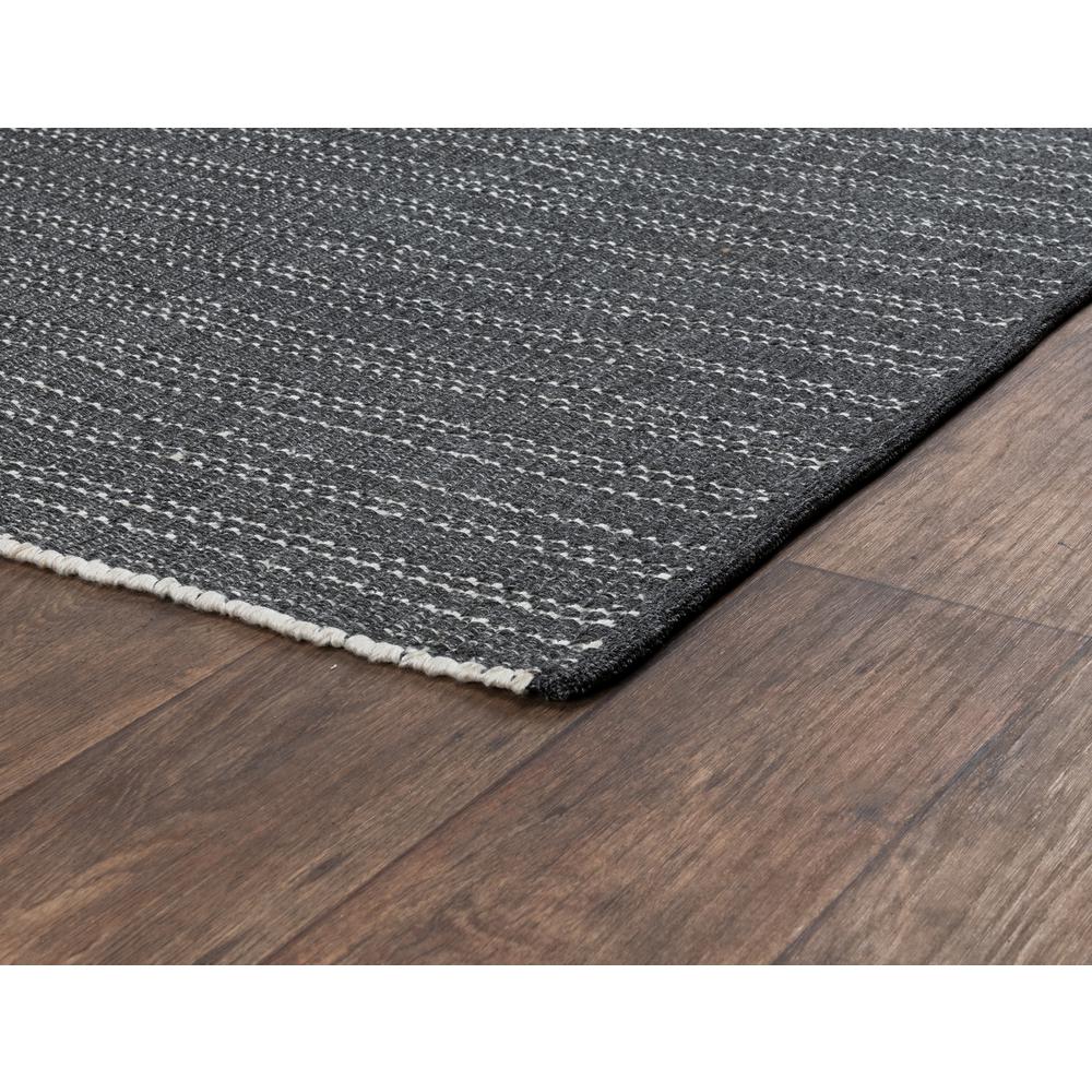 Charlevoix Indoor/Outdoor Charcoal Accent Rug by Kosas Home. Picture 1