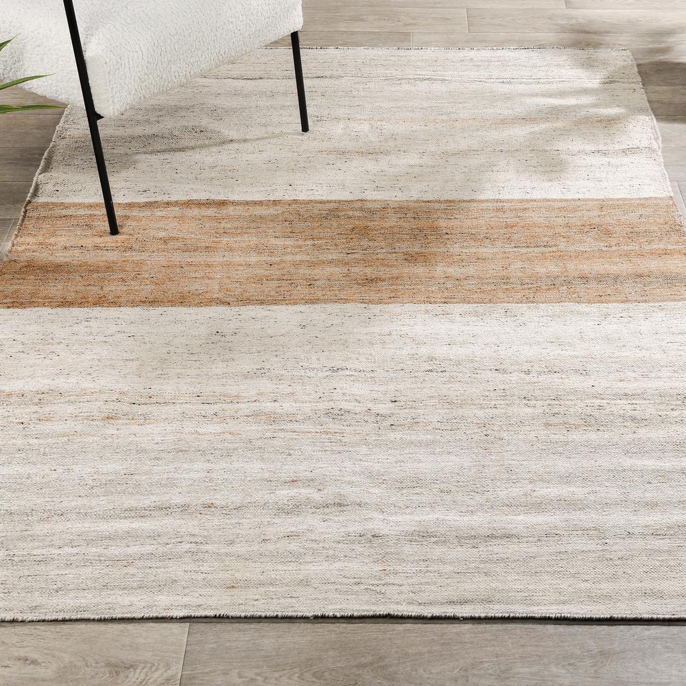 Opal Beach 2x3 Indoor Outdoor Handwoven Gray Multi Area Rug by Kosas Home. Picture 3
