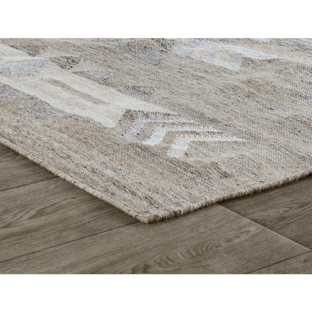Alpena 5x8 Indoor Outdoor Handwoven Gray Multi Area Rug by Kosas Home. Picture 3