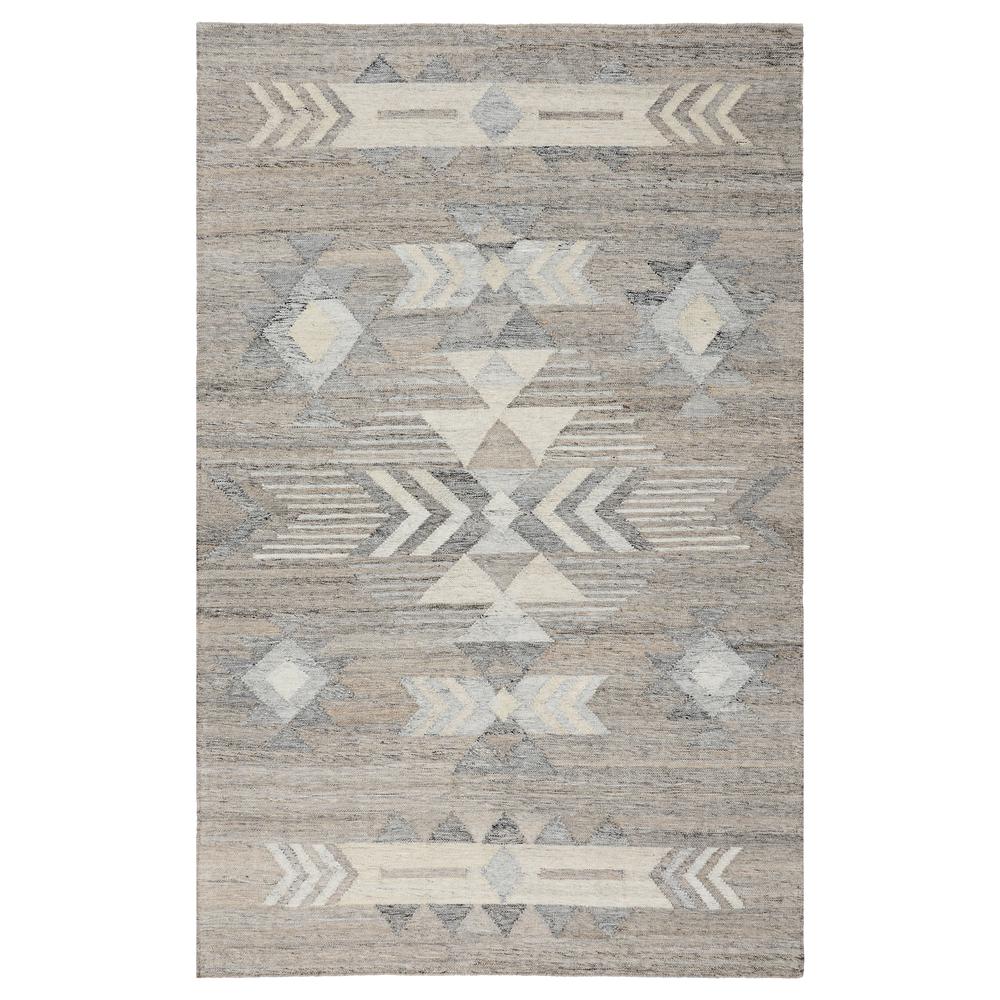 Alpena 5x8 Indoor Outdoor Handwoven Gray Multi Area Rug by Kosas Home. Picture 1