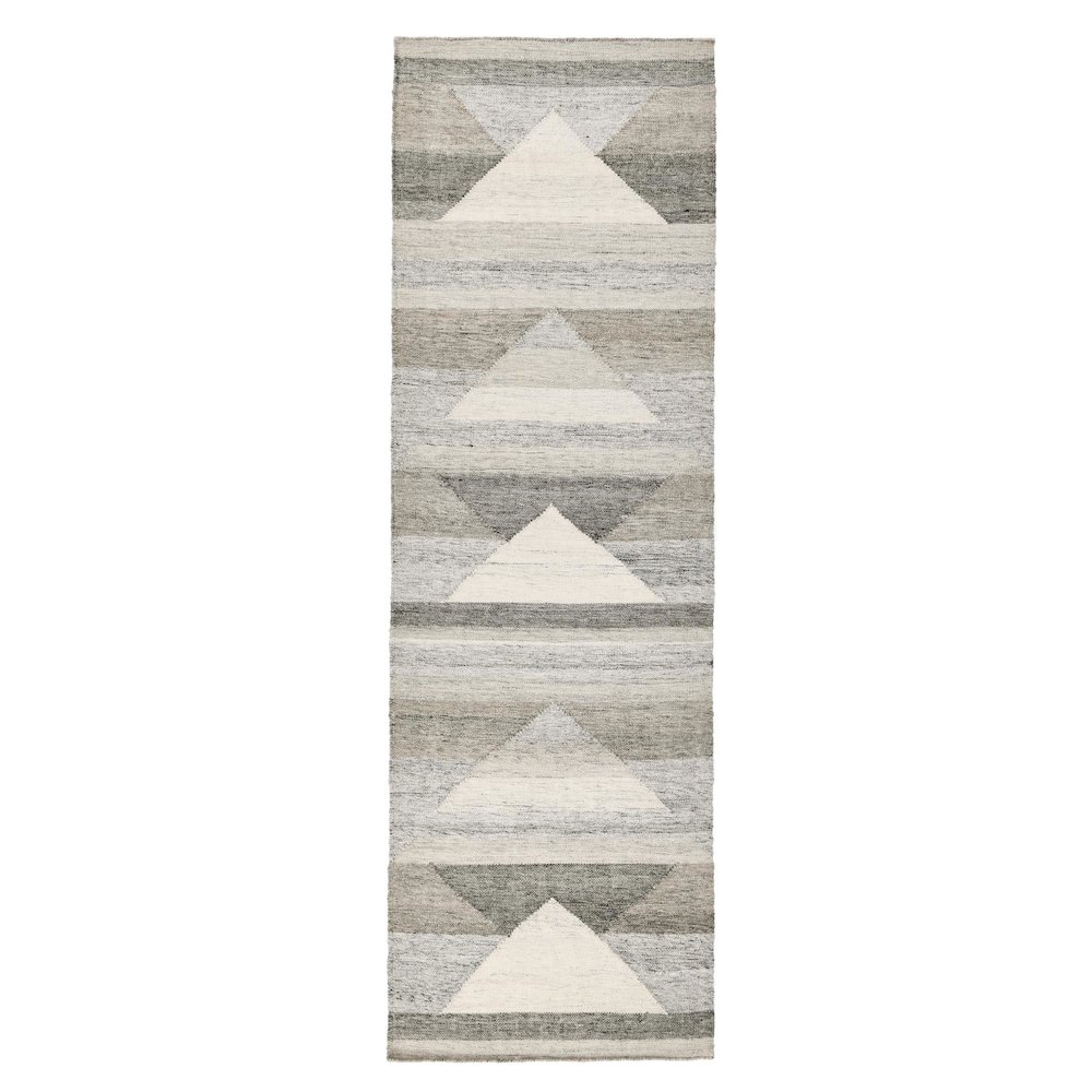 Tierney Indoor Outdoor Handwoven Gray Multi Area Rug by Kosas Home. Picture 1