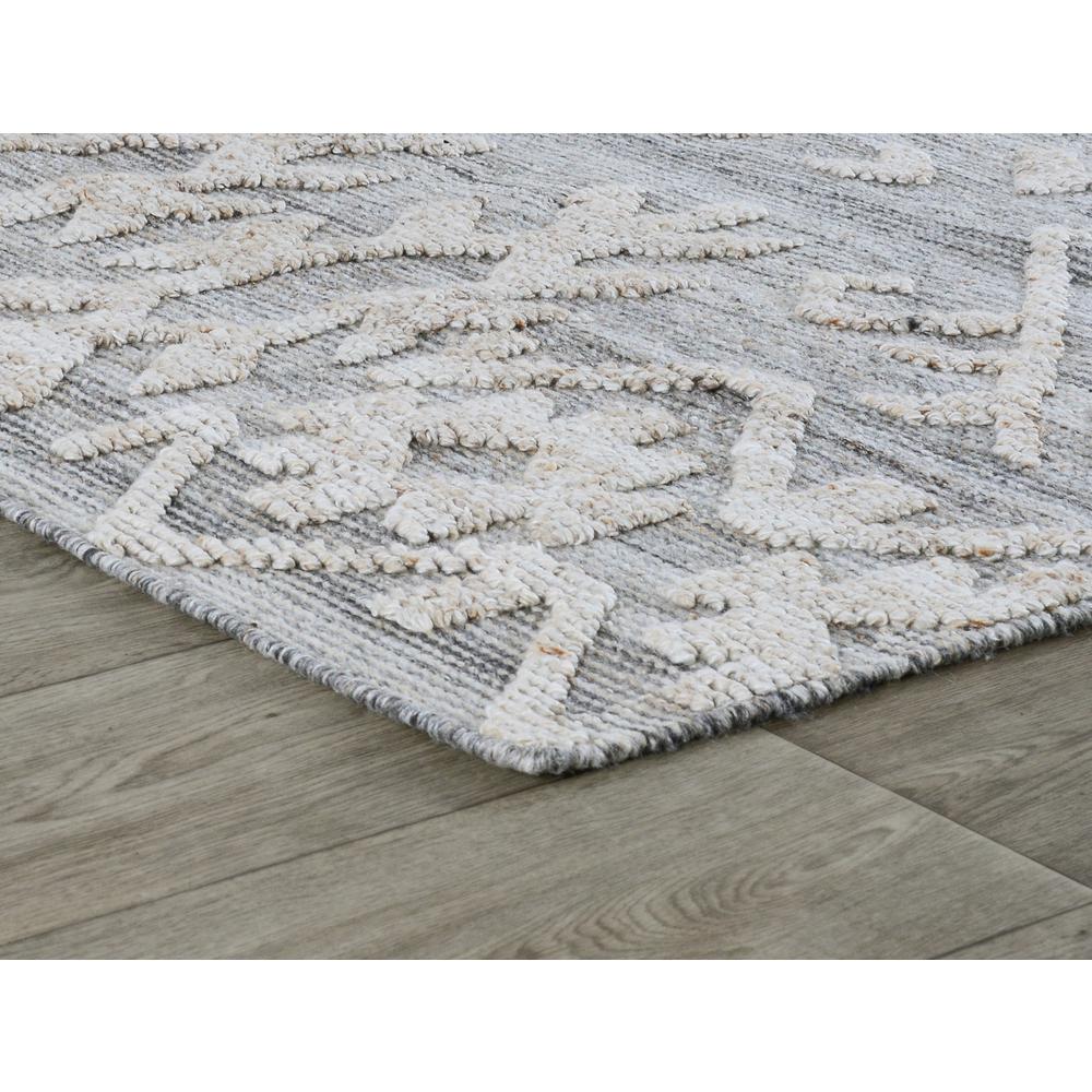 Hoeft 8x10 Indoor Outdoor Handwoven Gray Multi Area Rug by Kosas Home. Picture 1