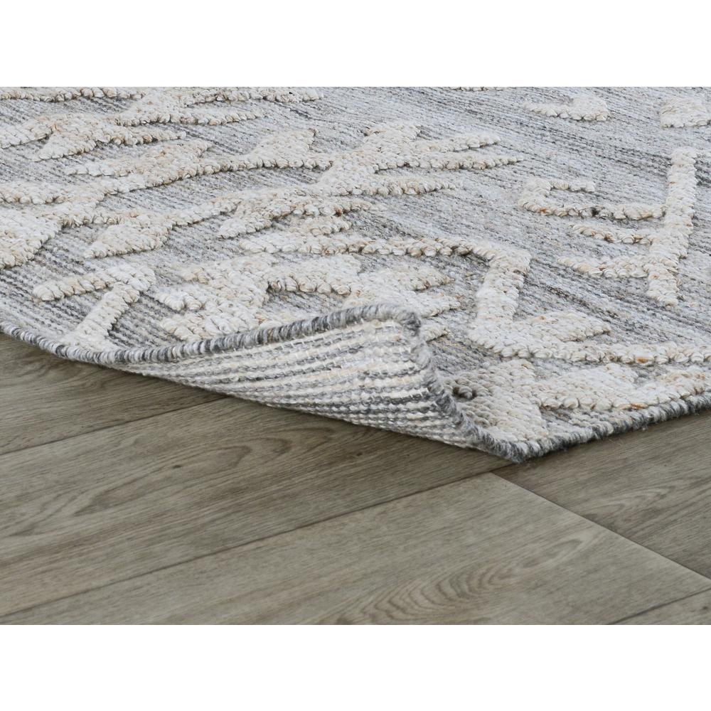 Hoeft 9x12 Indoor Outdoor Handwoven Gray Multi Area Rug by Kosas Home. Picture 3
