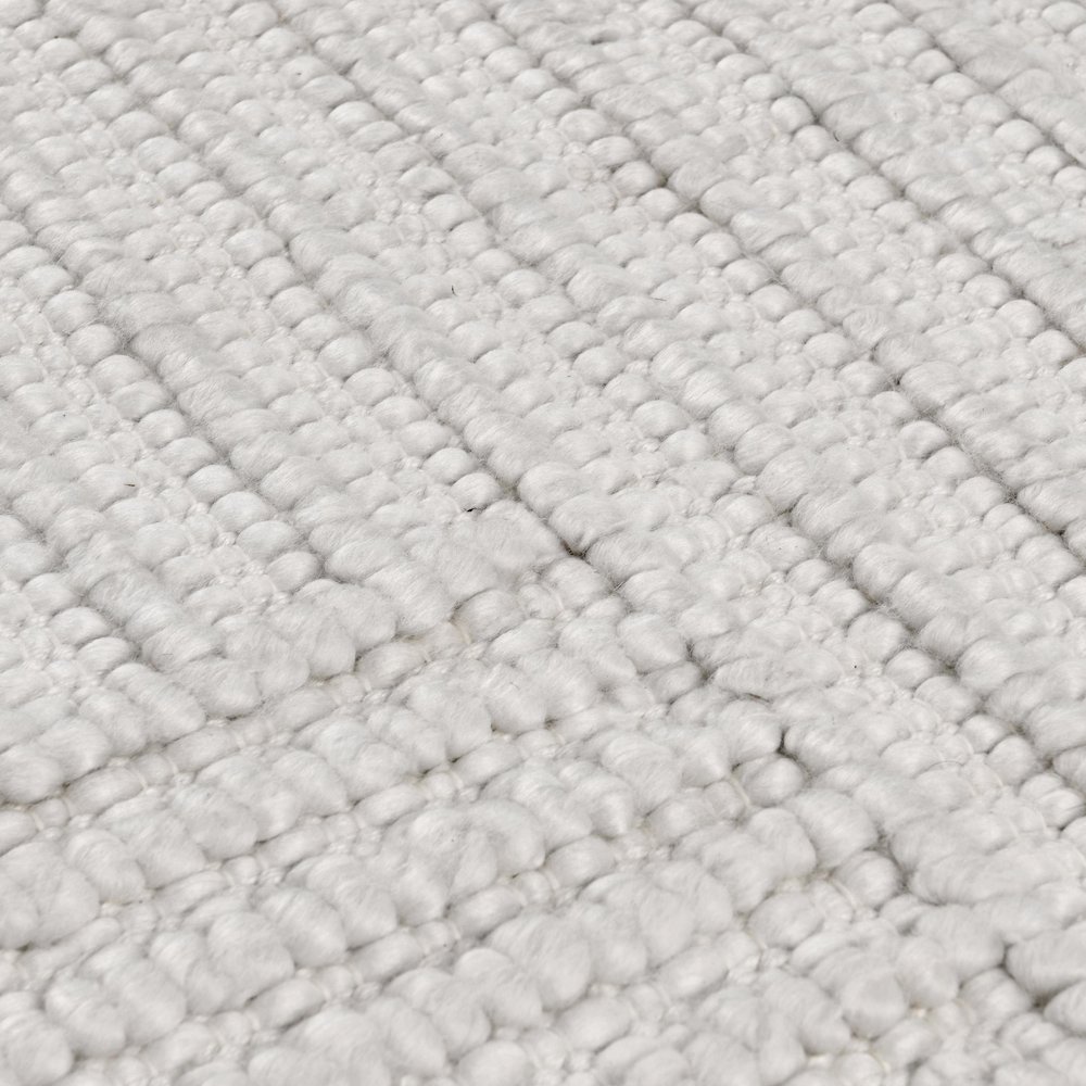 Clayton 8'x10' Recycled Fabric Handwoven Sustainable Ivory Accent Area Rug. Picture 2