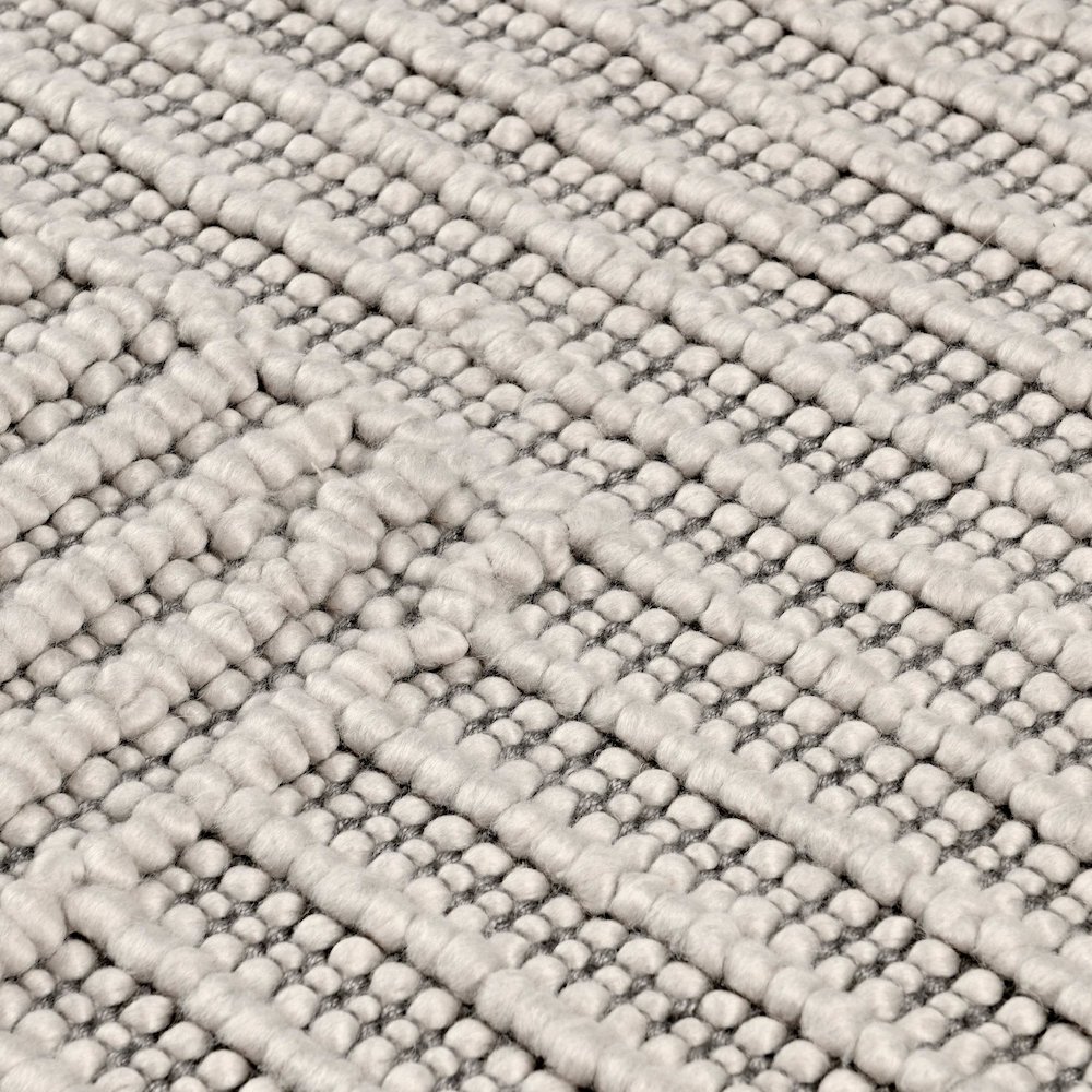 Clayton 5'x8' Recycled Fabric Handwoven Sustainable Gray Accent Area Rug. Picture 2