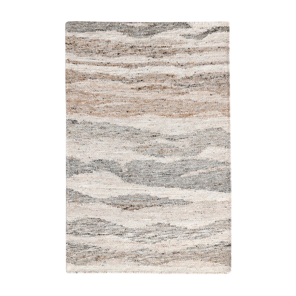 Tenaya 2x3 Handwoven Multi-Color Fabric Performance Rug. Picture 1