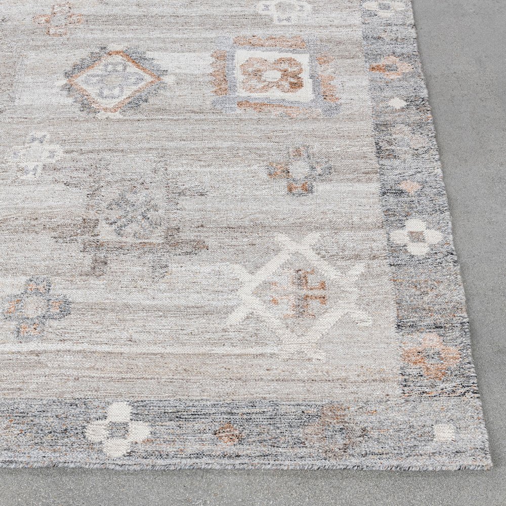 Lukens 9x12 Handwoven Multi-Color Fabric Performance Area Accent Rug. Picture 3