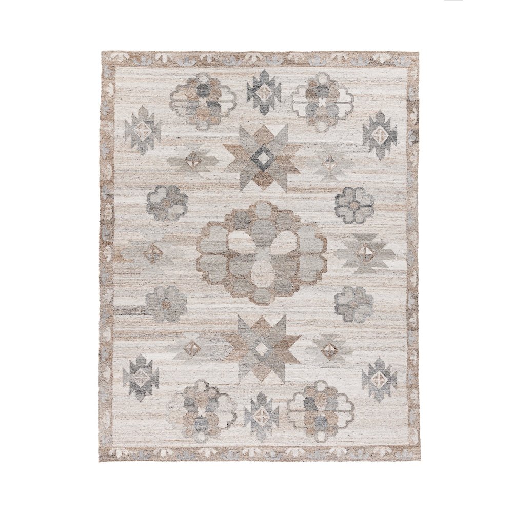 Ardeth Handwoven Multi-Color Fabric Performance Area Accent Rug. Picture 1