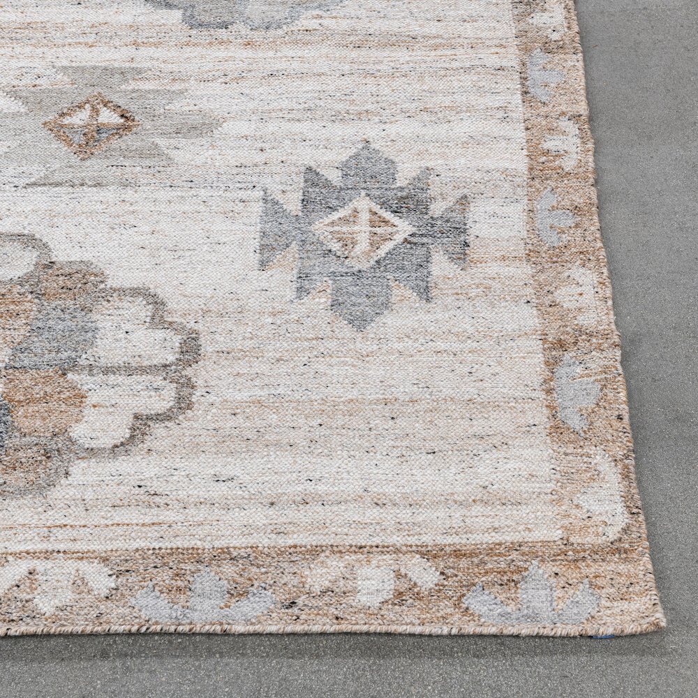 Ardeth Handwoven Multi-Color Fabric Performance Area Accent Rug. Picture 3