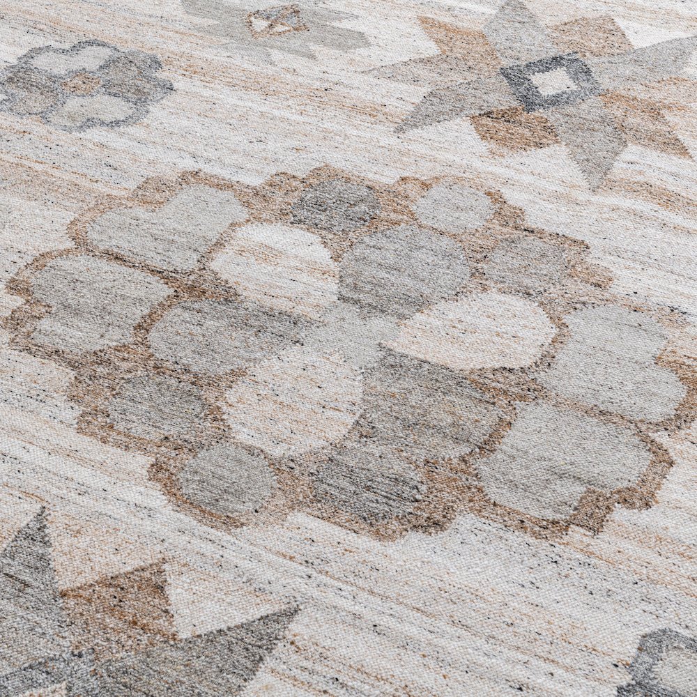 Ardeth Handwoven Multi-Color Fabric Performance Area Accent Rug. Picture 5