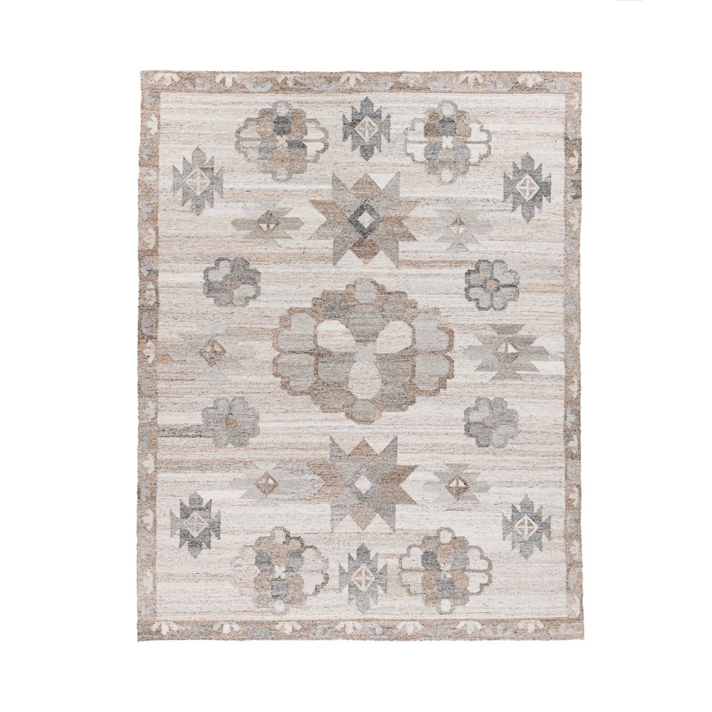Ardeth 9x12 Handwoven Multi-Color Fabric Performance Area Accent Rug. Picture 1