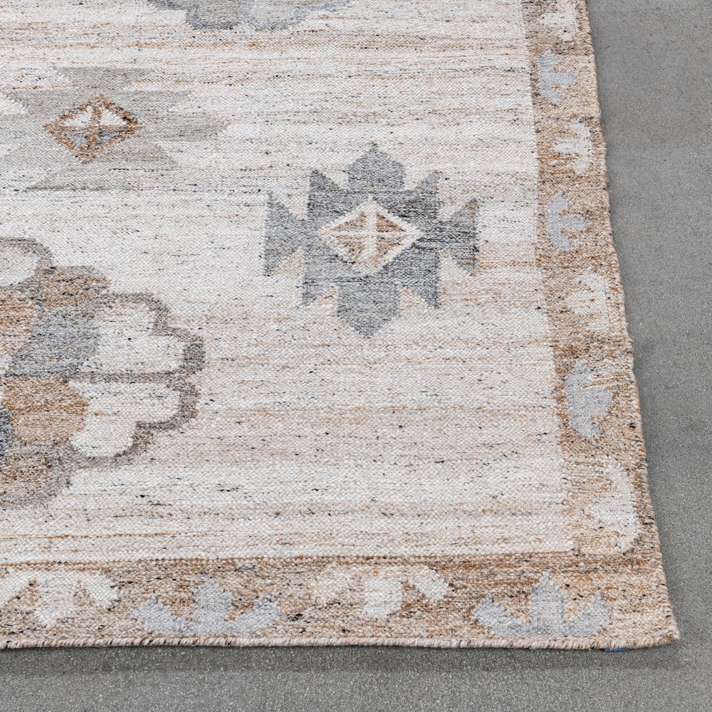 Ardeth 9x12 Handwoven Multi-Color Fabric Performance Area Accent Rug. Picture 3