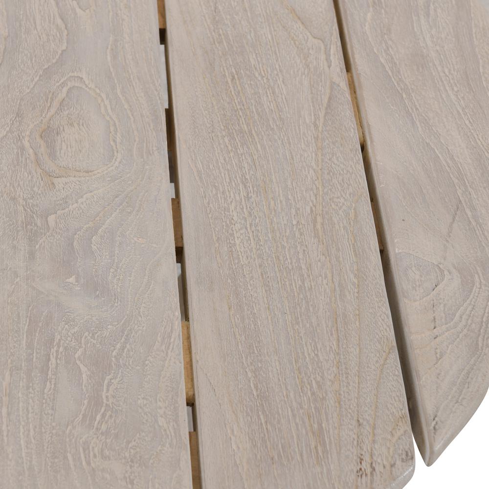 Dawn 31.5" Outdoor Round Coffee Table Gray. Picture 2