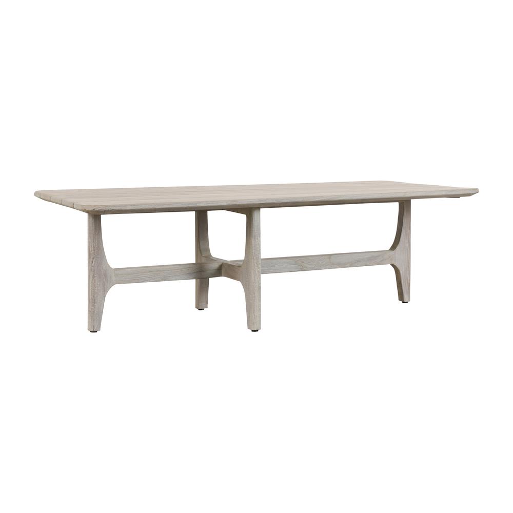 Dawn 55" Outdoor Coffee Table Gray. Picture 2