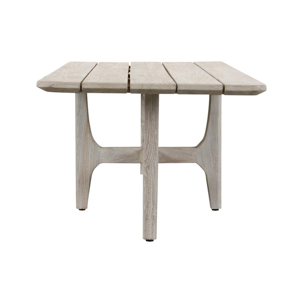 Dawn 55" Outdoor Coffee Table Gray. Picture 3