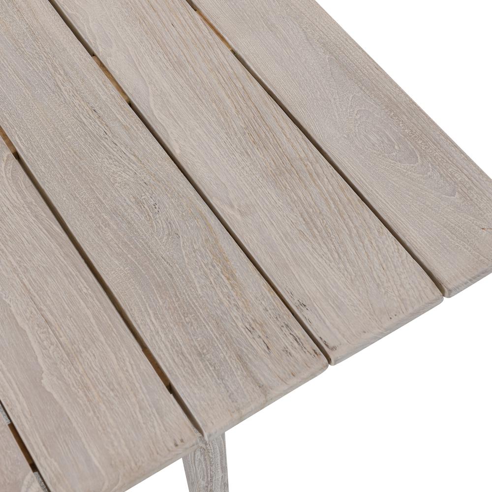 Dawn 55" Outdoor Coffee Table Gray. Picture 4